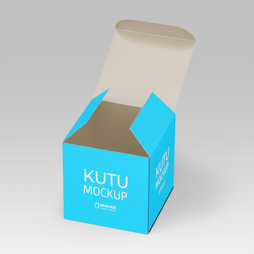 Ücretsiz Kutu Mockup PSD