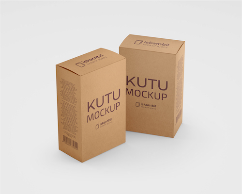 Ücretsiz Kutu Mockup PSD