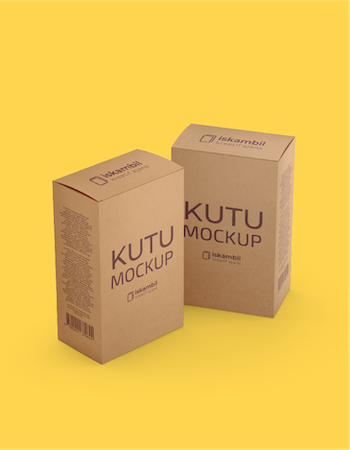 Ücretsiz Kutu Mockup Seti