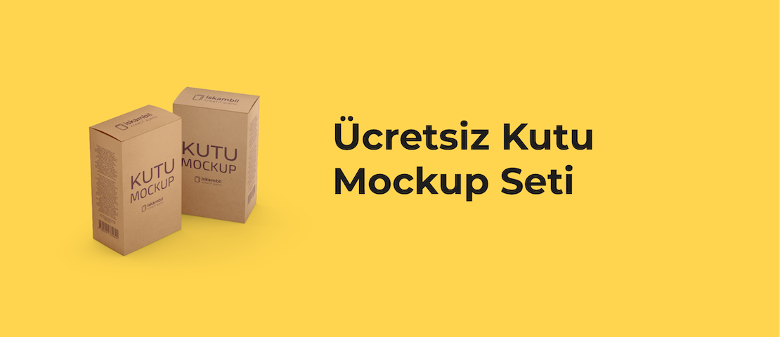 Ücretsiz Kutu Mockup Seti